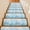 Blue, variant on White Blue Gradient Stair Treads Non Slip for Steps Abstract Modern Art 10 Pcs Reusable Adhesive Stair Runner Mats for Dogs Elders Carpet Treads Rugs for Staircase 8x30 In