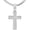 Silver, variant on Men's Gold Plated Iced CZ Cross Pendant 20" Miami Cuban Chain Necklace Hip Hop MCP 2044 G1