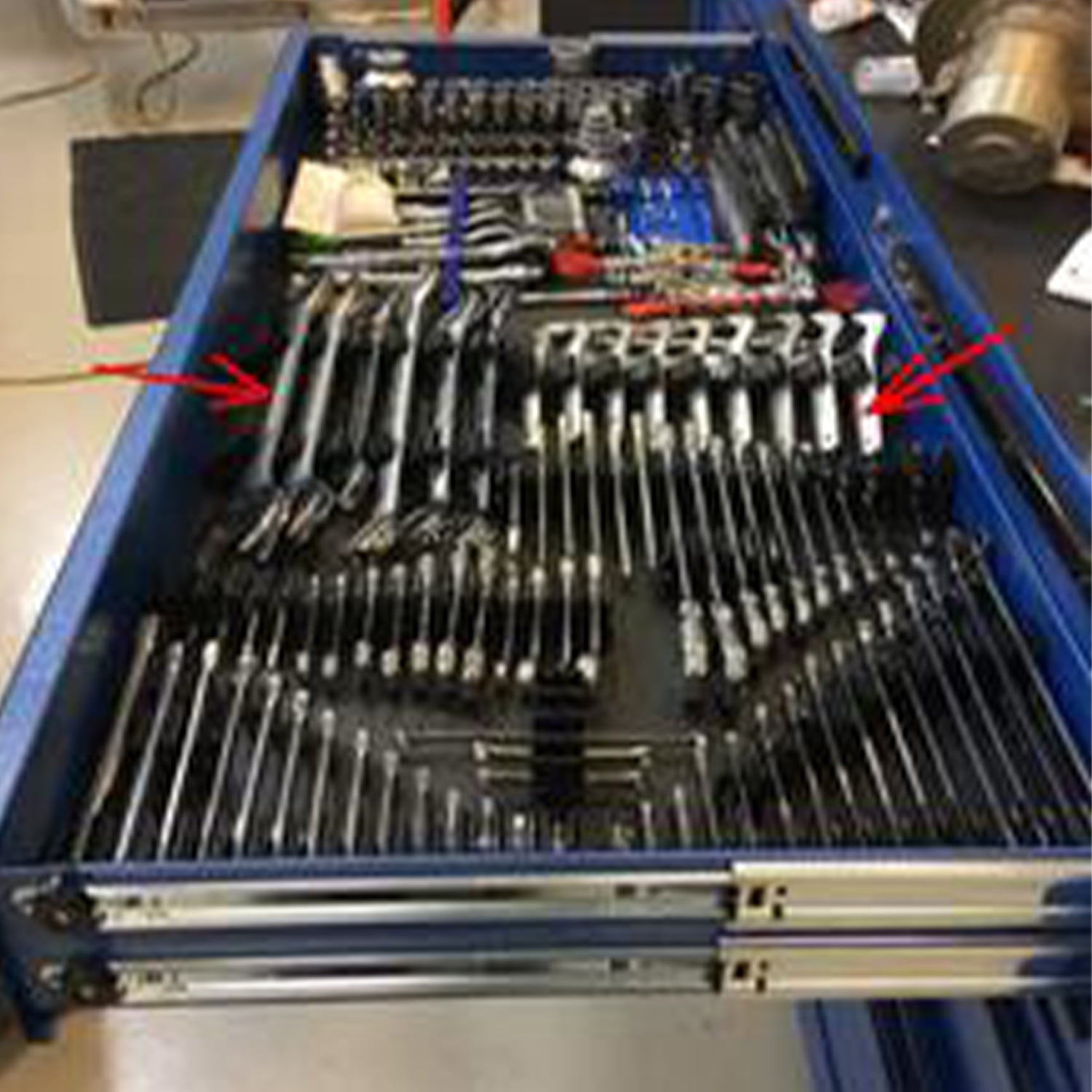 Toolbox Widget TBW-AW10 Holds 10 Angle Wrench Organizer Kit 