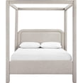 thumbnail image 3 of Meridian Furniture Salina Beige Linen Textured Fabric Upholstered Full Bed, 3 of 11