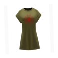 thumbnail image 3 of Vestido de Verano para Mujer, Vestido Femenino de Cuello Redondo, Suave Y Elegante, para Citas, Uso Diario L, 3 of 7