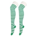 thumbnail image 4 of Christmas Striped Stockings with Top Women Party Over Knee Socks, 4 of 20