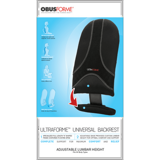 Obusforme Ultraforme Universal Backrest - Clinically Proven to relieve back  pain