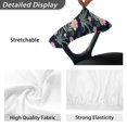 thumbnail image 4 of SCRAWLGOD Hibiscus Floral Leaf 2 Pcs Set Office Chair Armrest Covers Soft Easy to Remove Computer Chair Arm Rest Protector Crease Resistant Desk Chair Arm Slipcover, 4 of 6