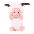 thumbnail image 2 of KOYPTL 5 Inch Mini Baby Dolls Set for Toddlers,5pcs Realistic Baby Dolls with Different Animal Clothes Style,Cute Tiny Gifts Christmas Birthday Holiday Gift for Kids Boy Girls 3+Years Old, 2 of 6