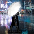 thumbnail image 4 of SUCK UK LTD Unisex Adult Fashion Umbrella - Ultra Reflective Safety - Compact Folding Travel, 4 of 7