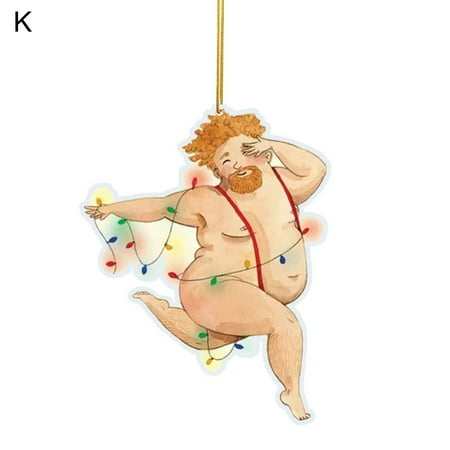 

AerDream Christmas Hanging Pendant Ornamental Easy to Hang Great Funny Posture Car Mirror Craft Collection Ornament