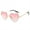 Gold frame gradually, variant on MOMOJIA Women Rimless Sunglasses Heart Sunglasses Bachelorette Party Gradient Sunglasses