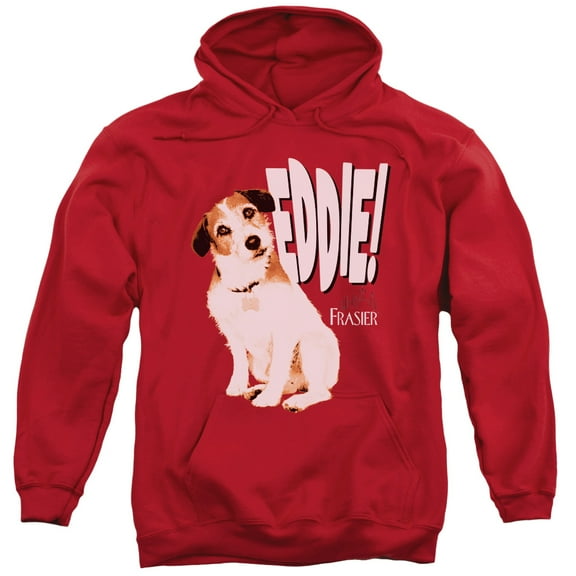 Frasier Eddie Adult Pullover Hoodie Sweatshirt Red