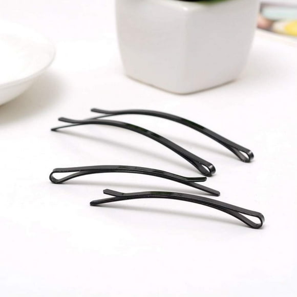 Aysekone 24 Piezas Horquillas para el Cabello de Metal Negro para Mujer, Pinzas para el Cabello para niña, Pasadores para Peinado, Horquillas para Peluquería, Herramientas para Peinar el Cabello DIY (