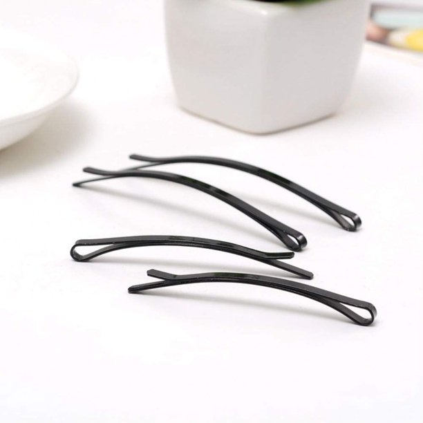 Aysekone 24 Piezas Horquillas para el Cabello de Metal Negro para Mujer, Pinzas para el Cabello para niña, Pasadores para Peinado, Horquillas para Peluquería, Herramientas para Peinar el Cabello DIY (