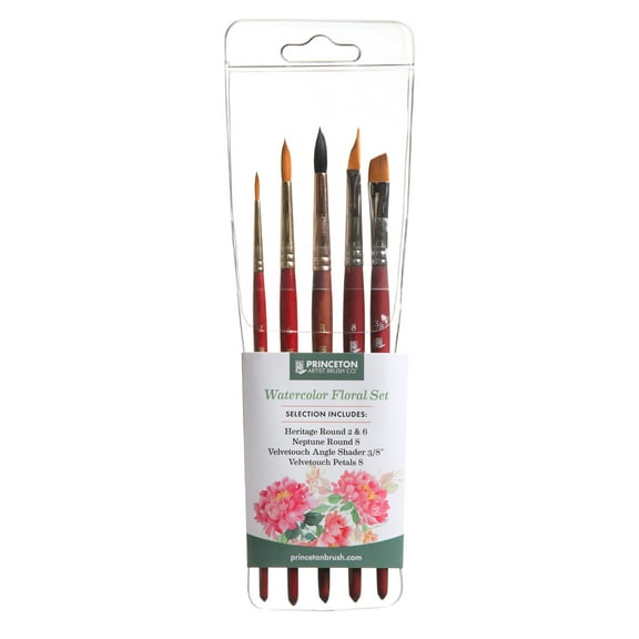 Watercolor Floral Professional Brush Set