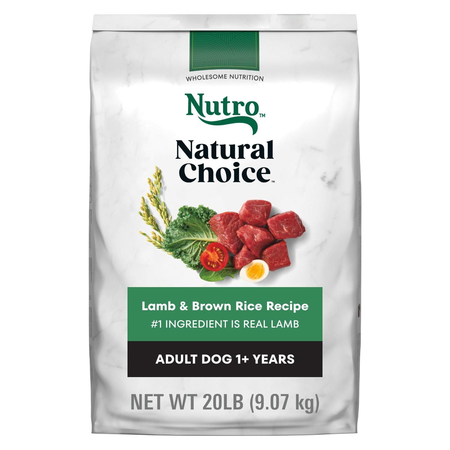 Nutro Natural Choice Adult Dry Dog Food Lamb & Brown Rice Recipe, 2.72-13.61kg