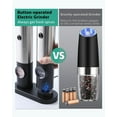 thumbnail image 4 of DRIDOUAM Rechargeable Electric Salt and Pepper Grinder Set with Charging Base, No Battery Needed, One Handed Operation, White Light, Adjustable Coarseness Automatic Electronic Spice Mill Shakers, 4 of 8