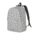 thumbnail image 1 of Vsdgher Dice Cubes Print Canvas Backpack Travel Rucksack Unisex Knapsack 15.7/17.7Inch Laptop Backpack for Work,College-Small, 1 of 5