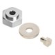 thumbnail image 2 of 4pcs Aluminum Alloy 12mm Turn To 17mm Wheel Hex Adapter for 1/10 RC Car (Silver), 2 of 4