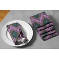 thumbnail image 6 of "S4Sassy Purple Seamless Damask Holiday Parties Cloth Table Linen Re-Usable Dinner Napkins Set 18 x 18""(Pack of 4)", 6 of 8