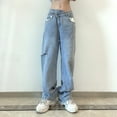 thumbnail image 3 of Aayomet Mom Jeans Women's High Waisted Mom Jeans,Blue S, 3 of 5