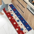 thumbnail image 5 of 2 Pieces 4th of July Kitchen Rugs Kitchen Mats Independence Day Kitchen Rugs for Floor Non Slip Home Decor 2 Piece Set Multicolor, 5 of 6