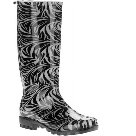 Women's Wildlife Zebra Jelly Rain Boots