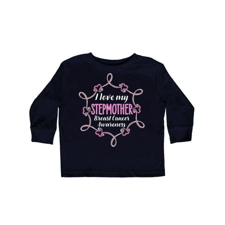 

Inktastic I Love My Stepmother- Breast Cancer Awareness Gift Toddler Boy or Toddler Girl Long Sleeve T-Shirt