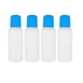 thumbnail image 1 of ColoMX 4 Uds. Botellas aplicadoras de cabeza de esponja, botellas de líquido de plástico de 100ml, botellas de medicina líquida vacías, contenedor de cosméticos de viaje recargable, 1 of 8