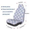 thumbnail image 3 of Balery Plaid Flowers Pattern Car Seat Cover - Soft & Breathable Front Premium Covers with Non-Slip Protector Fits Most Automotive, Vans, SUVs, Trucks - 1 Unit, 3 of 5