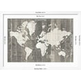 thumbnail image 5 of Art.com Old World Map Neutral Art Print by Wild Apple Portfolio, White Frame Wall Art, 44" x 32", 5 of 5