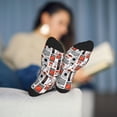 thumbnail image 5 of Vsdgher Modern Life Unisex Crew Socks Lightweight Breathable Ventilation Ankle Socks, Mid-calf socks for Daily, 5 of 7