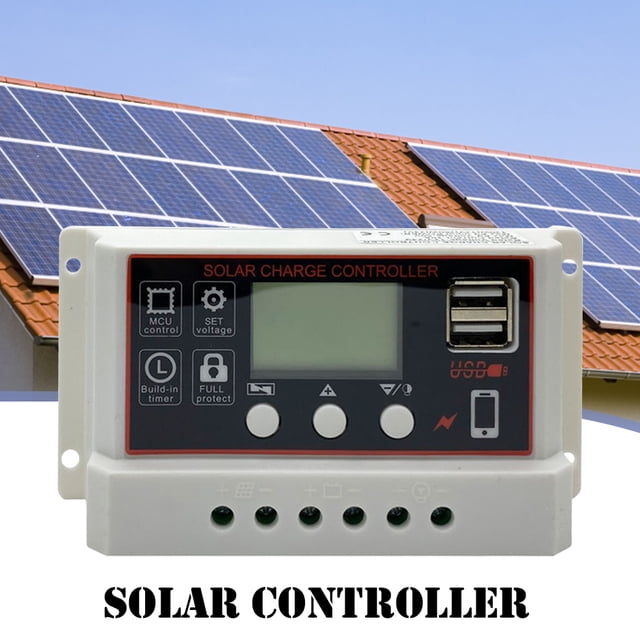Controlador De Carga Solar Controlador de carga de batería solar 10A 20A 30A 12V 24V para batería de plomo-ácido / iones de litio