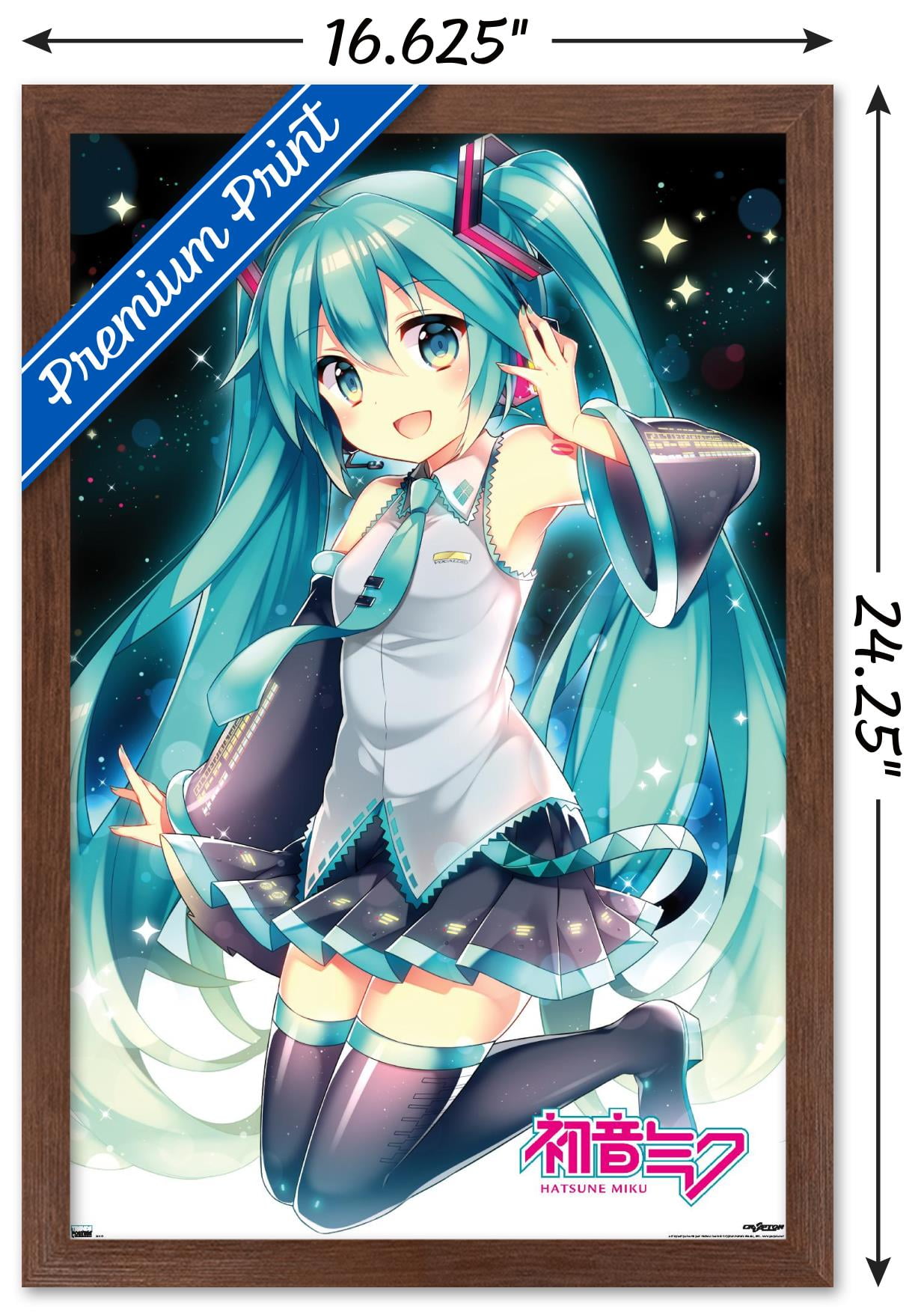 Hatsune Miku - Smile Wall Poster, 22.375