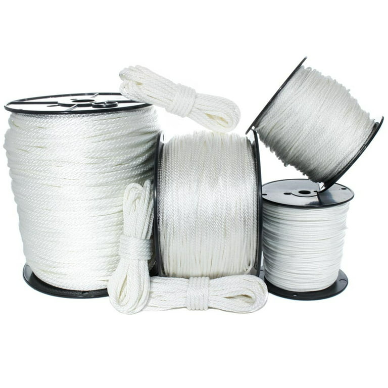 3/8 in. x 100 ft. Solid Braid Nylon Rope White - 105110
