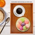 thumbnail image 4 of Greensen Rectangle Wooden Tea Tray Serving Table Plate Snacks Food Storage Dish for Hotel Home , Tea Serving Plate , Tea Tray, 4 of 8