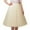 Beige-D, variant on Women's Suede A Line Midi Skirt With Elastic Waist And Front Pockets For Fall And Winter Skirt Running Skirt
