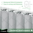 thumbnail image 5 of Dynamene Cortina De Ducha De 78 Pulgadas De Largo Cortinas De Ducha De Tela Altas A Rayas Geométricas Con Mechones Boho Para Decoración De Baño Juego De Cortinas De Ducha De Lujo Con Gancho Sin Arruga, 5 of 5