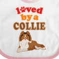 thumbnail image 4 of Inktastic Rough Collie Dog Boys or Girls Baby Bib, 4 of 4