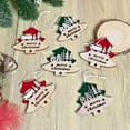 thumbnail image 5 of Peacheart Christmas Wooden Ornaments, 3D Rustic Merry Christmas Carved Wood Crafts Hanging Decorations for Xmas Tree Holiday Wedding Party Supplies Farmhouse Home Decor, 5 of 8