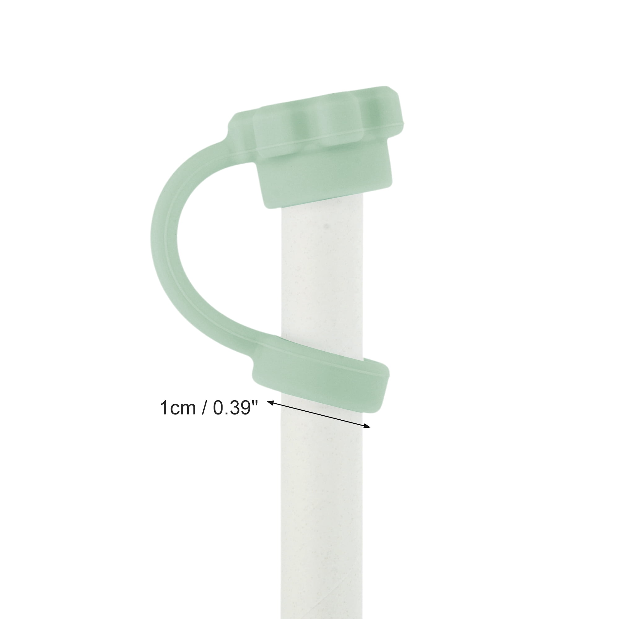 Unique Bargains Durable Dust-Proof 40oz Straw Cover Set of 2 Green