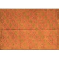 thumbnail image 1 of Ahgly Company Indoor Rectangle Abstract Orange Contemporary Area Rugs, 7' x 10', 1 of 1