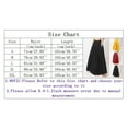 thumbnail image 4 of GZWYHT Skirts for Women,Maxi Skirt Women Fashion Loose Casual Long Large Solid Pleated Skirt Elastic Waist Skirt Long Skirts,Pleated Skirts,Black Dress,Plus Size Skirt M, 4 of 5