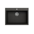 thumbnail image 3 of Bocchi 1634-0126 Campino Uno 27" Undermount Single Basin Granite Kitchen Sink - Black, 3 of 7