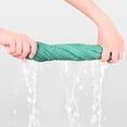 thumbnail image 5 of Unique Bargains Geometric Washcloths Set Cotton Bath Towels Low Lint Green 4, 5 of 7