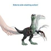 Jurassic World Dominion Therizinosaurus Dinosaur Toy Action Figure, Sound Slashin Attack Feature
