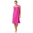 thumbnail image 6 of Aria Women's Sleeveless 40" Cotton Nightgown, Sizes XS-5X, 6 of 10