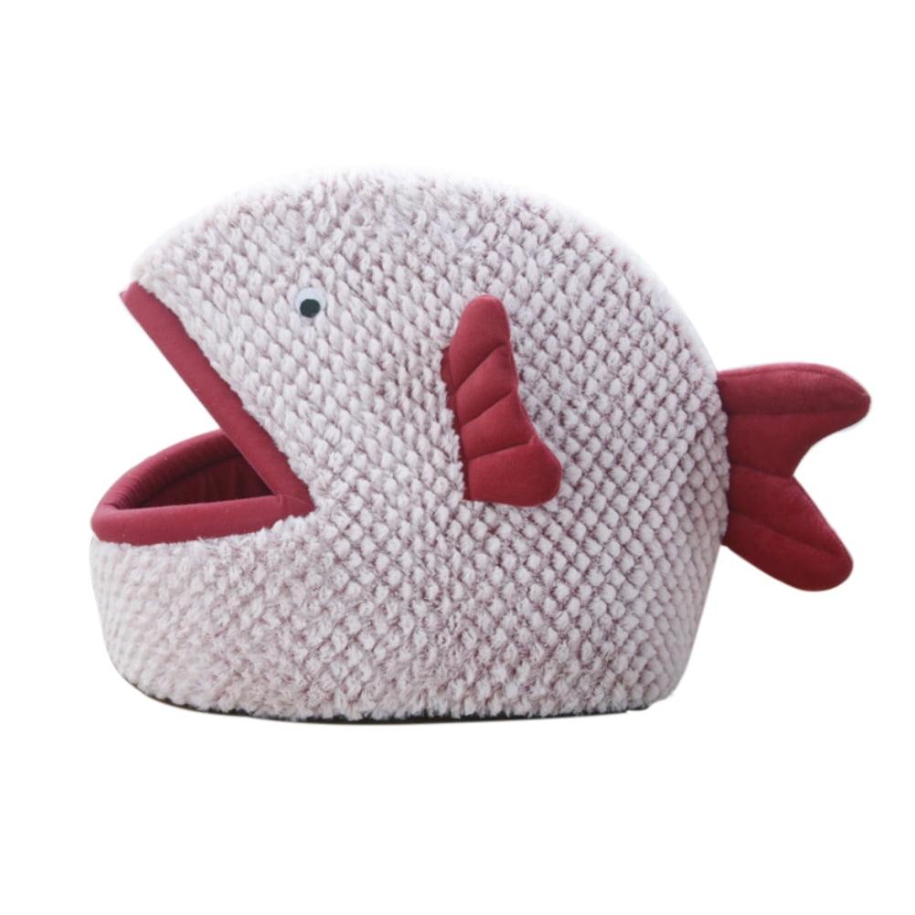 Pet Soft Bed Fish-shaped Cartoon Cat 
