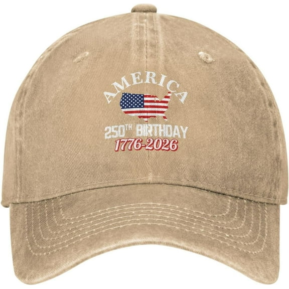 America 250th Birthday Hat 1776 2026 America 250 Years Anniversary Hat God Bless USA Patriot Cap for Men Women