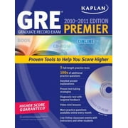 Kaplan GRE Exam 2010-2011 Premier with CD-ROM (Kaplan GRE Premier Program (W/CD)) [Paperback - Used]