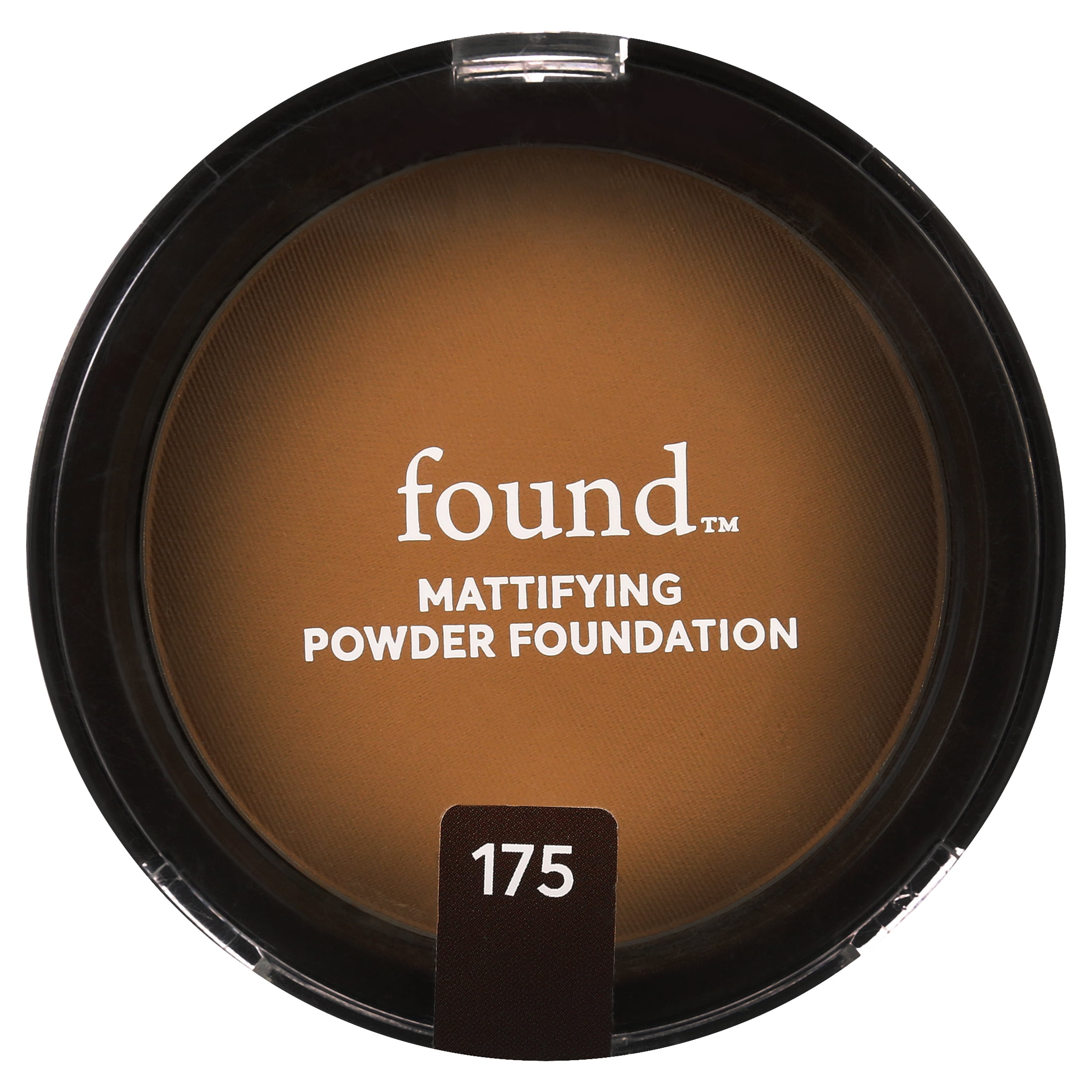 FOUND Mattifying Powder Foundation with Rosemary, 175 Cool Golden, 0.28 fl oz
