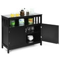 thumbnail image 5 of Spaco Kitchen Buffet Server Sideboard, Storage Cabinet with 2 Doors and Shelf, Cabinet for Indoor, Black, 5 of 12