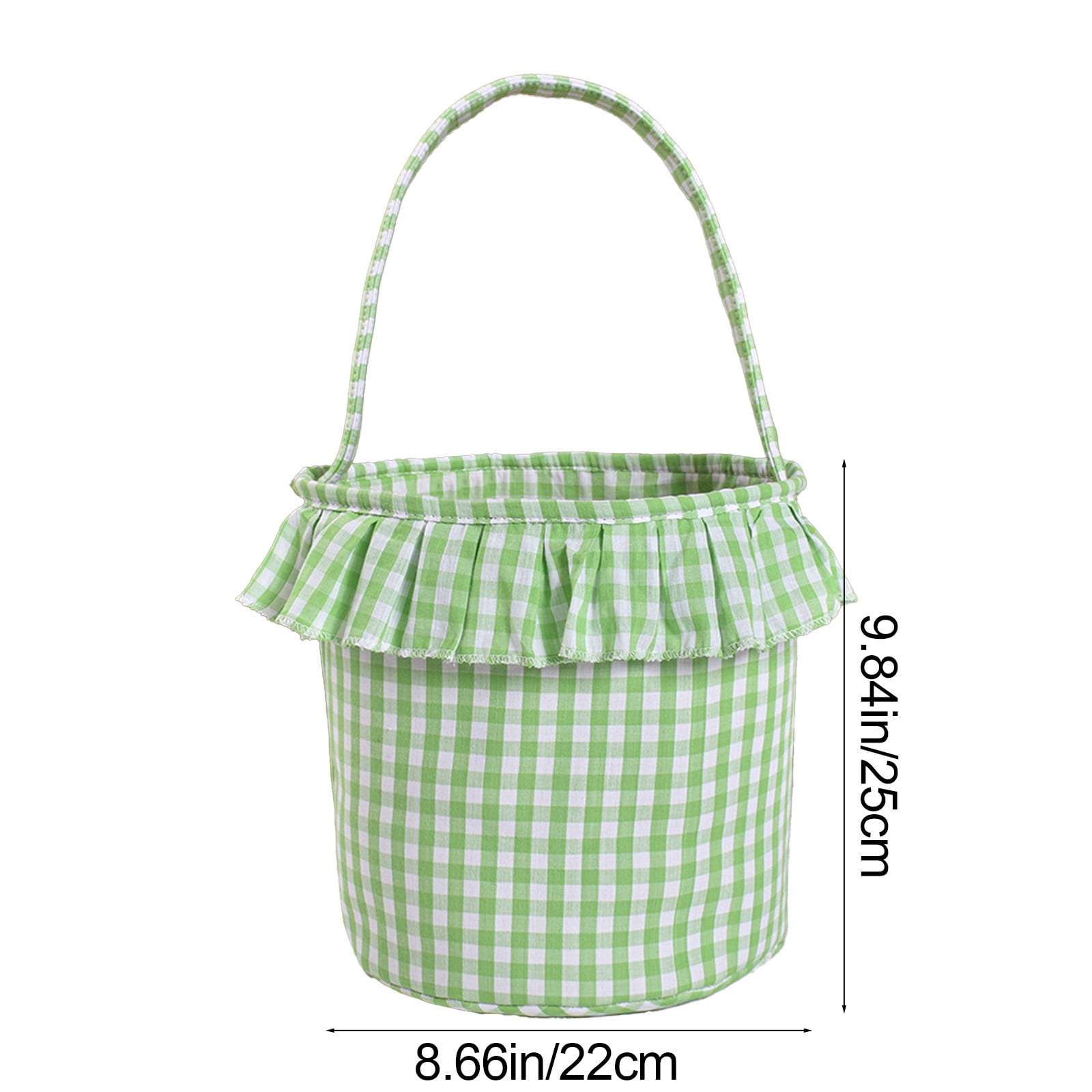 Lunxisen 2 Pcs Easter Basket Egg Hunt Bunny Baskets for Kids with Cute Rabbit Ears Stripe Storage Gifts Candies Personalized Easter Party.
